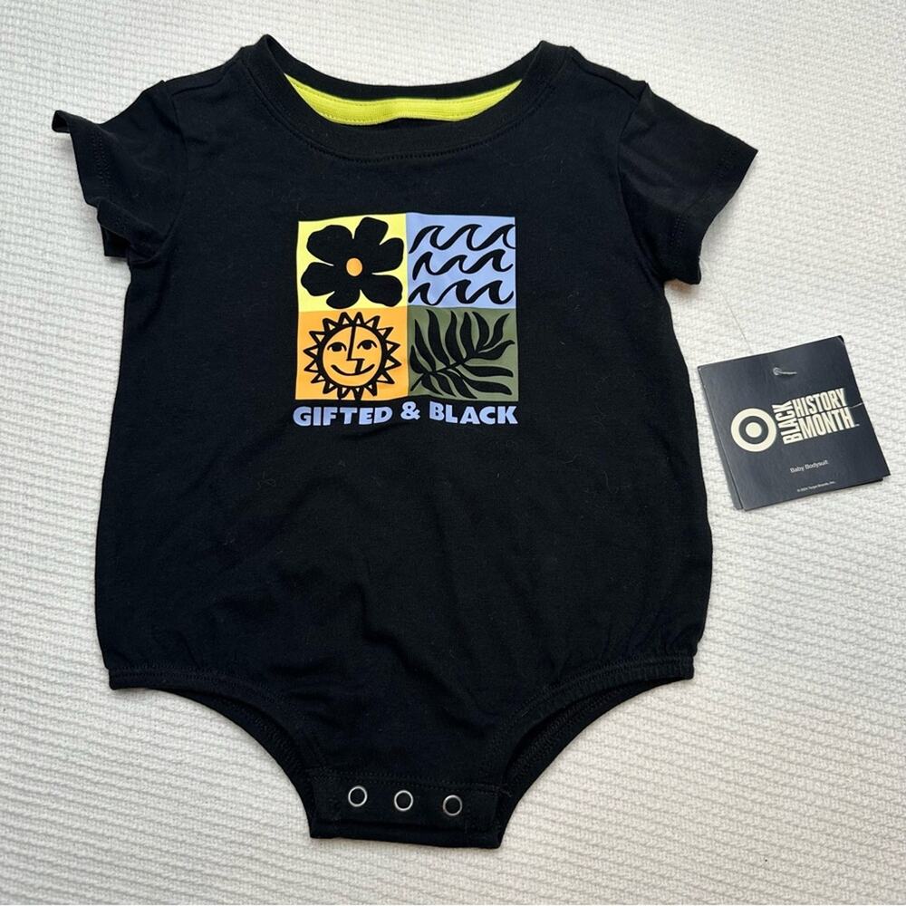 Target Black History Month Gifted & Black onesie